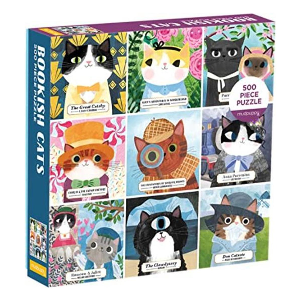 Rompecabezas Mudpuppy Bookish Cats