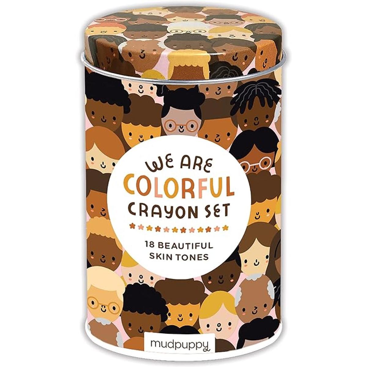crayones de tonos de piel