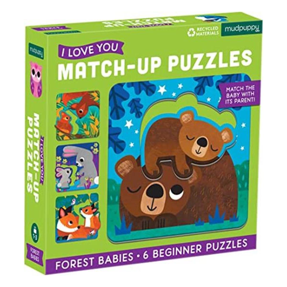Forest Babies I Love You MatchUp Puzzles
