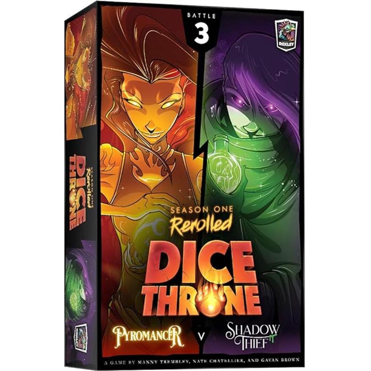 Dice Throne S1 Caja de 3 piromantes v Shadow Thief