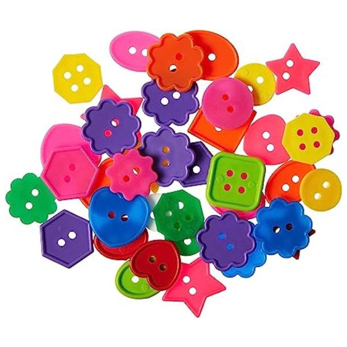 Botones de colores brillantes