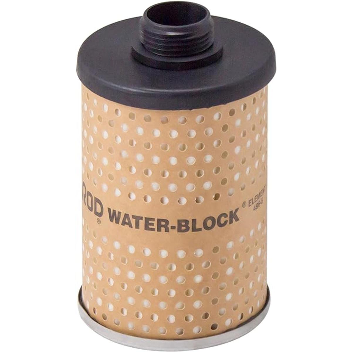Elemento de bloque de agua para filtro de tanque de combustible