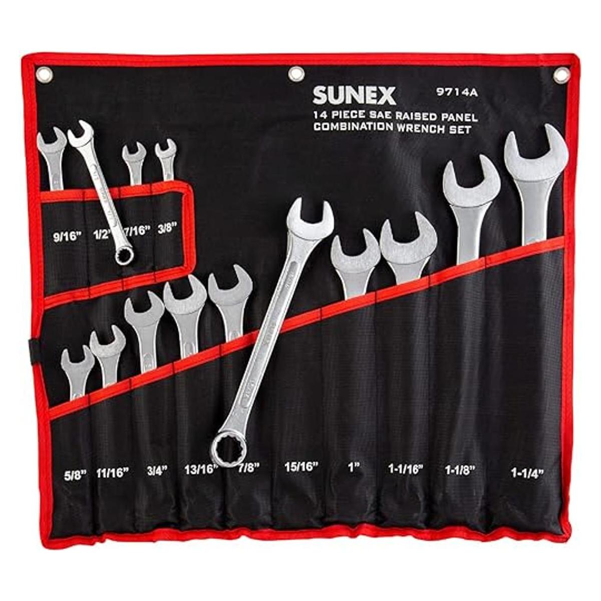 Sunex 9714A SAE Juego de llaves combinadas