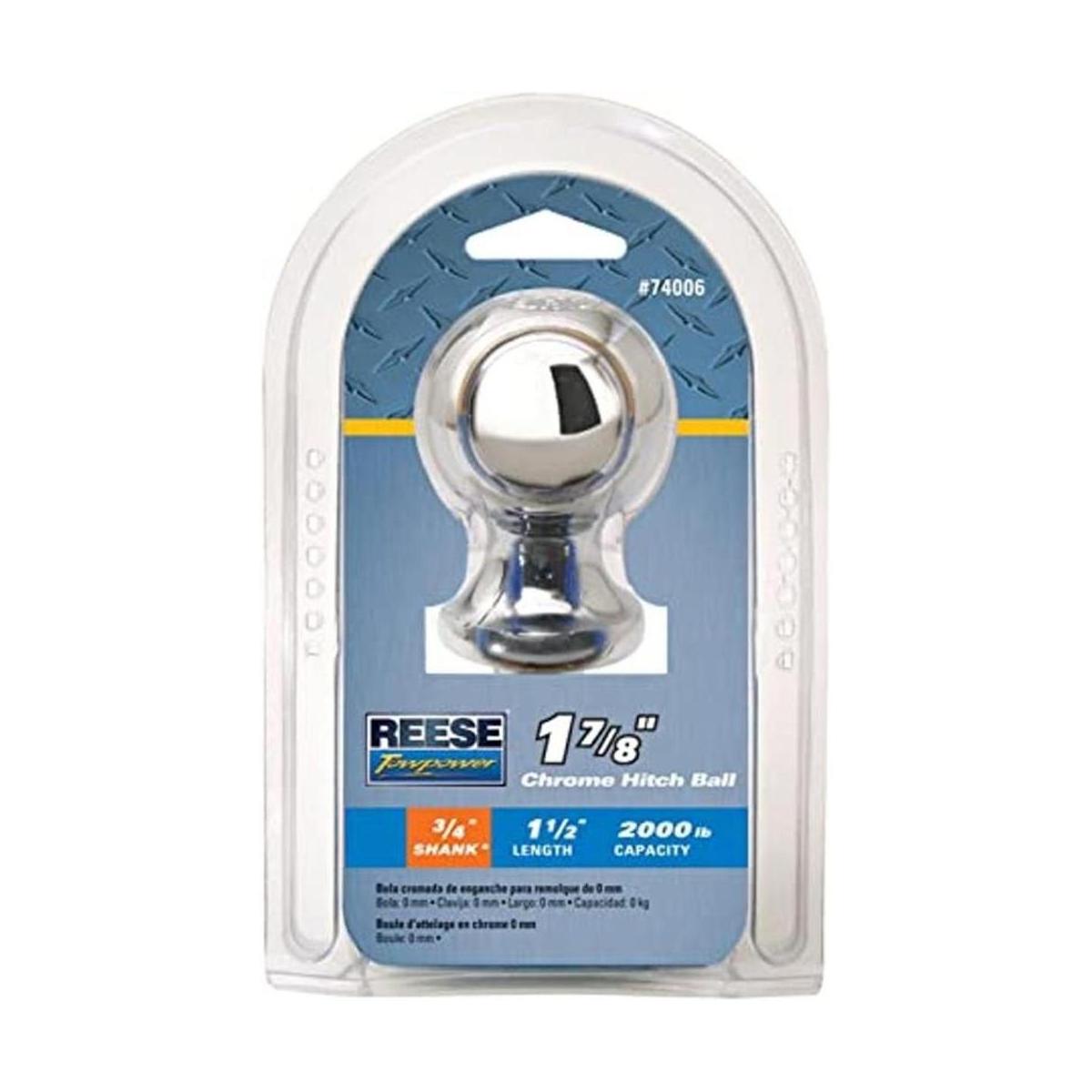 Reese Towpower 74006 Chrome Hitch Ball