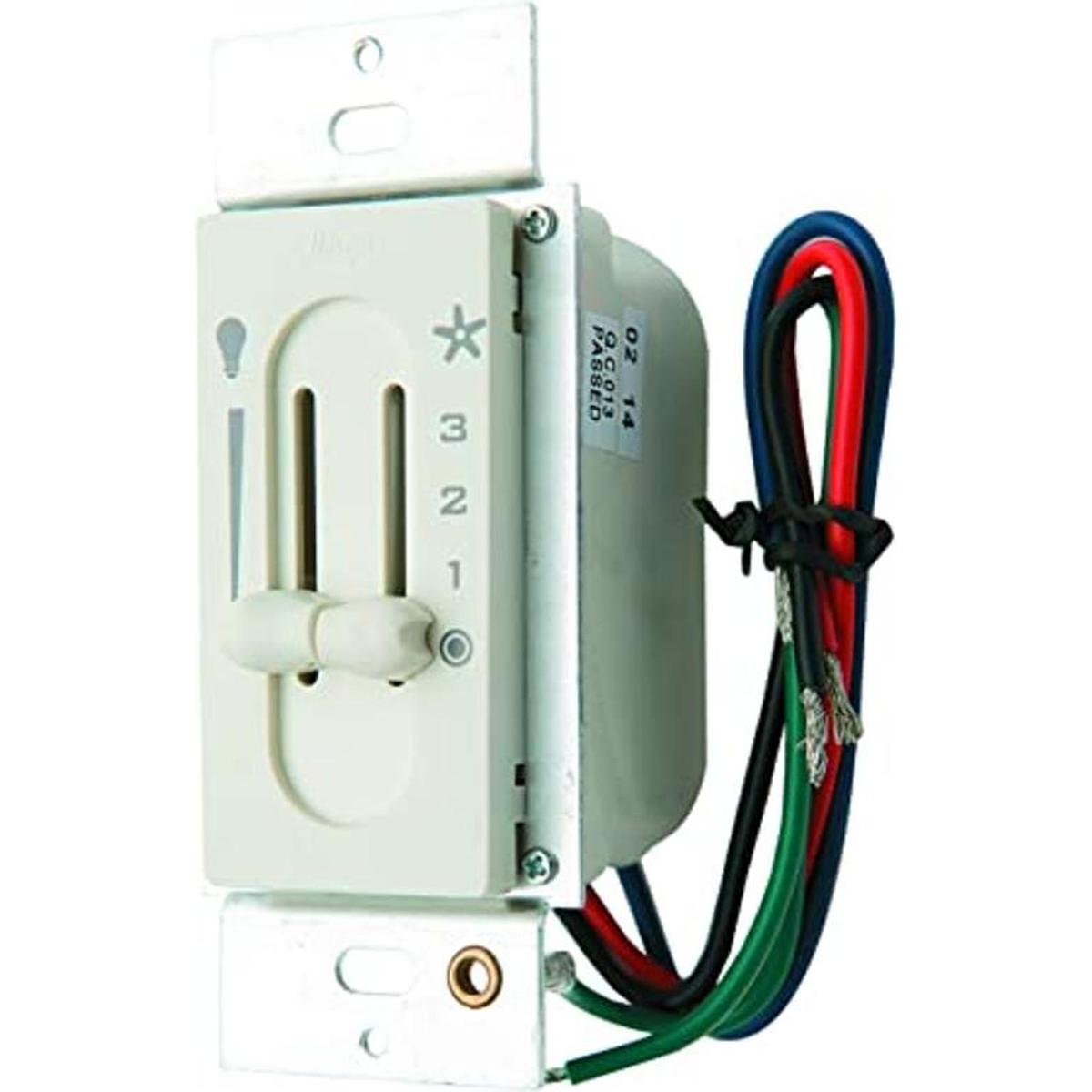 control deslizante doble para luz y ventilador