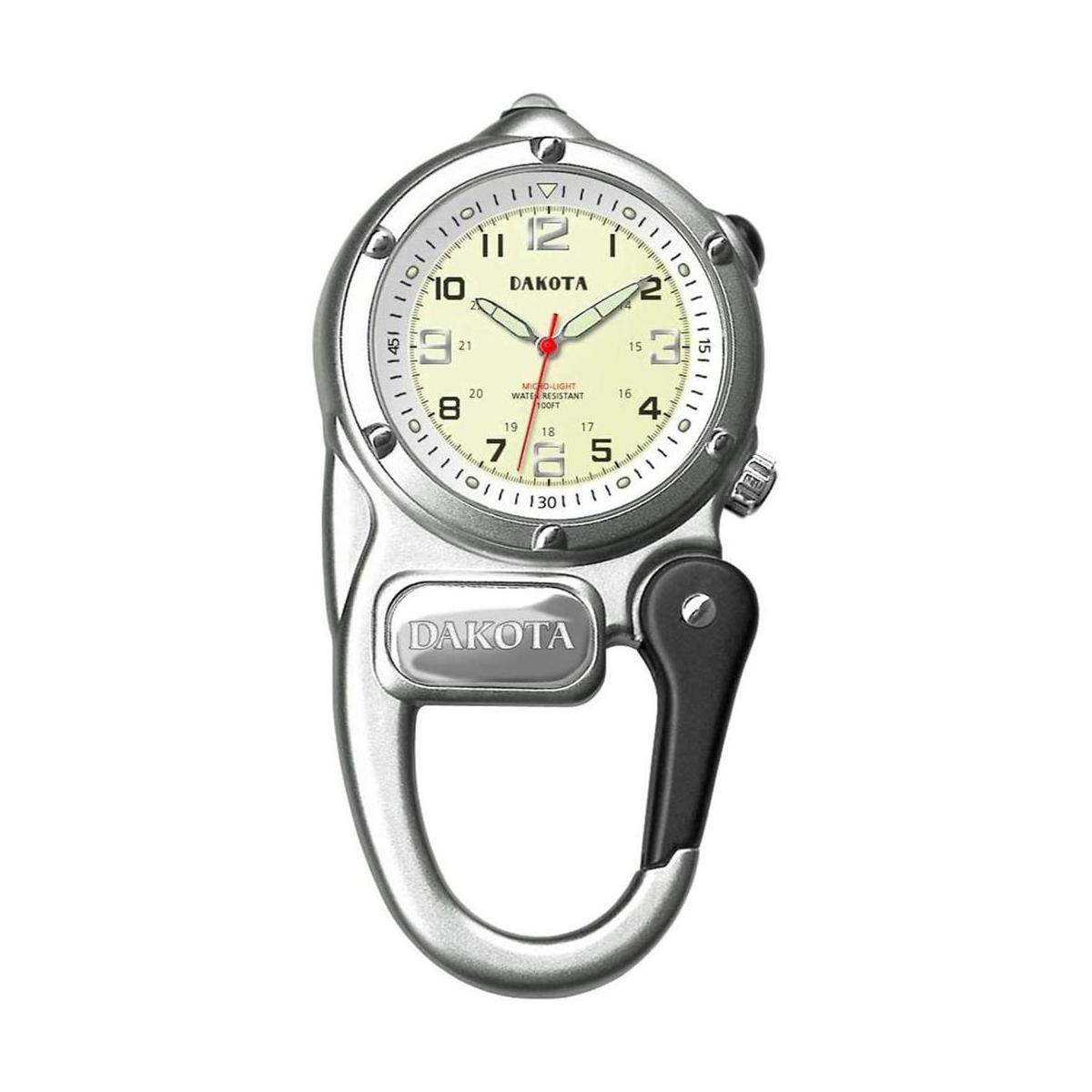 Dakota Mini Clip Reloj Microlight Plata