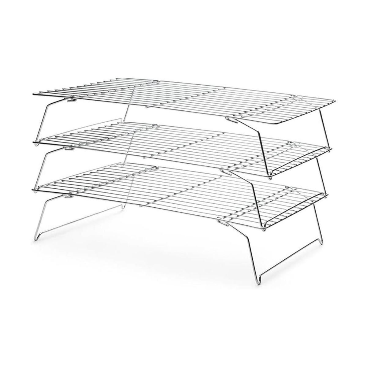 Juego de estantes de refrigeración apilables