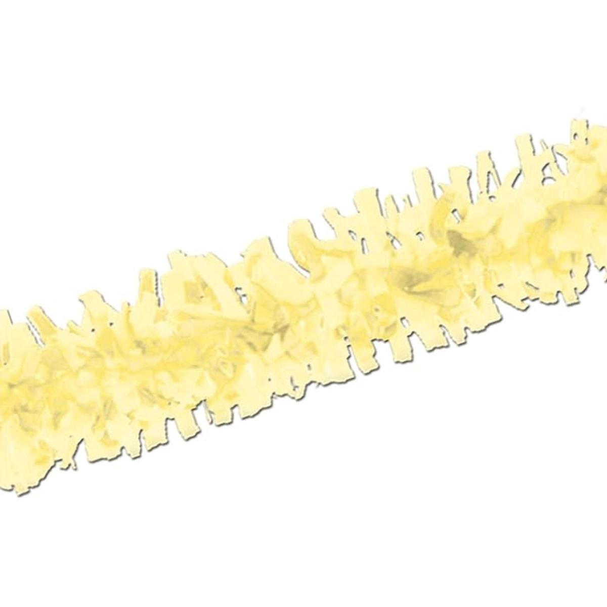 Guirnalda de papel crepe amarillo