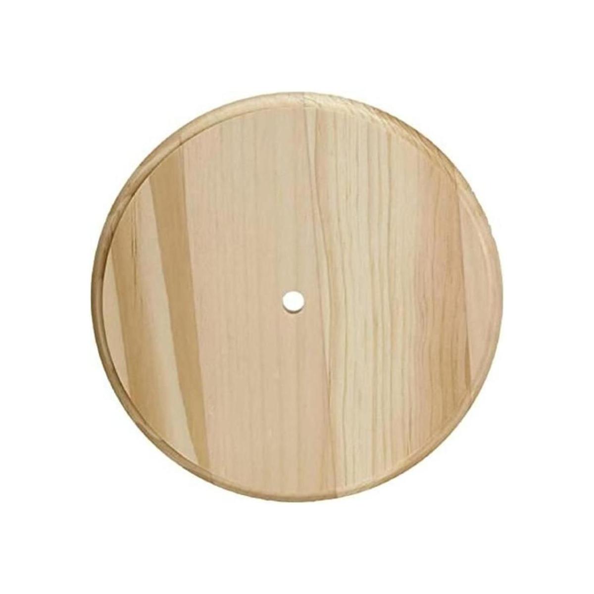 Placa de reloj de madera redonda