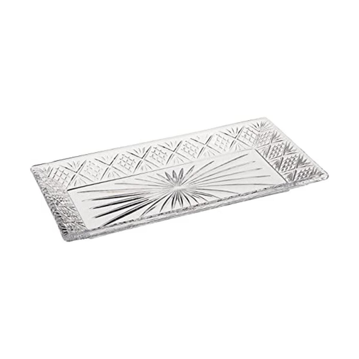 Bandeja rectangular de cristal de Dublín