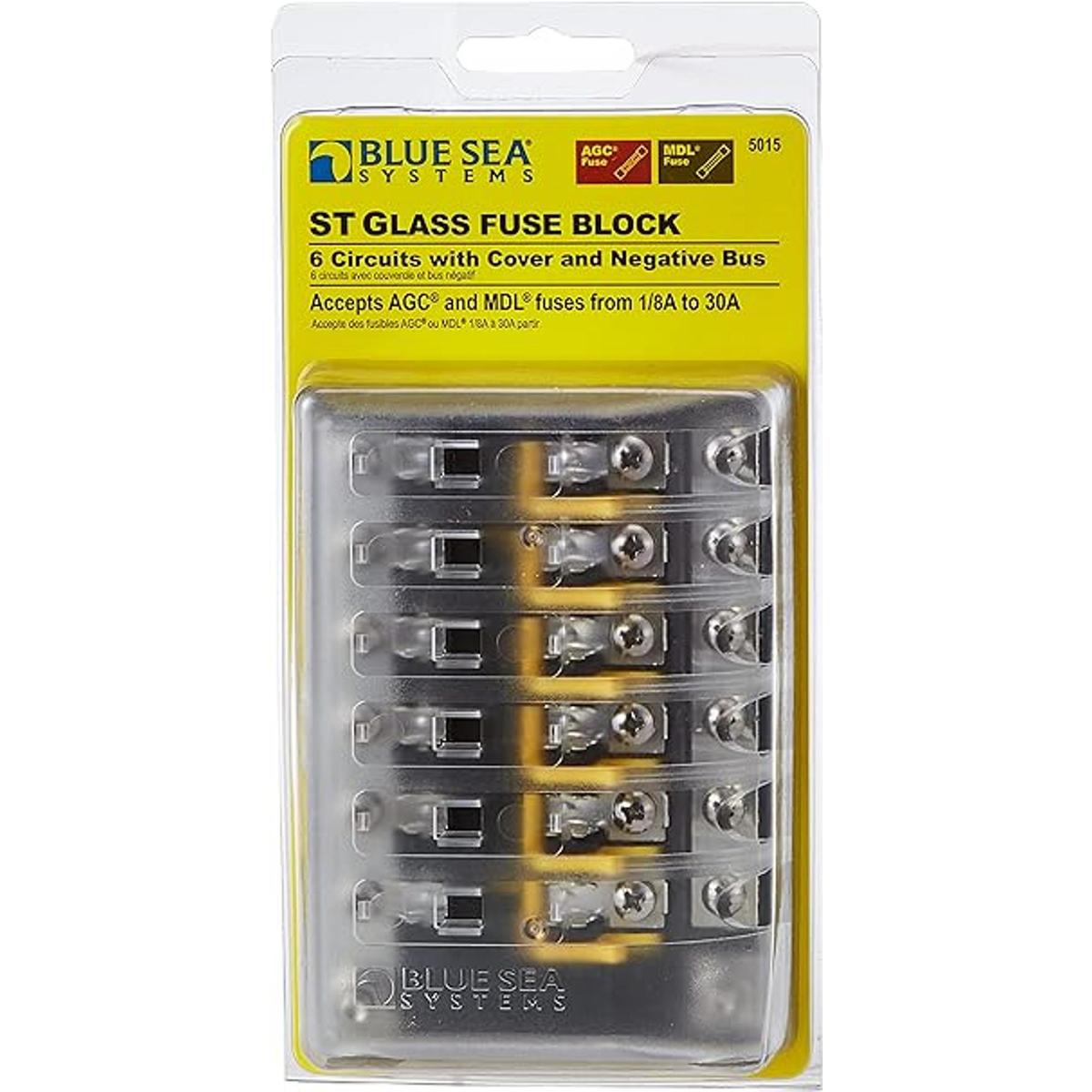 Blue Sea Systems Bloque de fusibles 5015 AGC