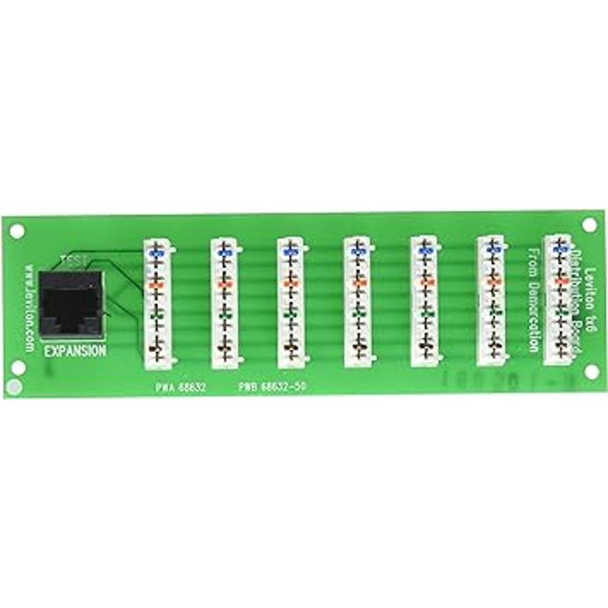 Leviton 47609f6 1 x 6 bridged teléfono Expansion Board