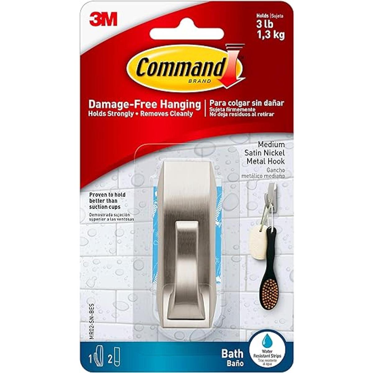 Gancho de metal para baño