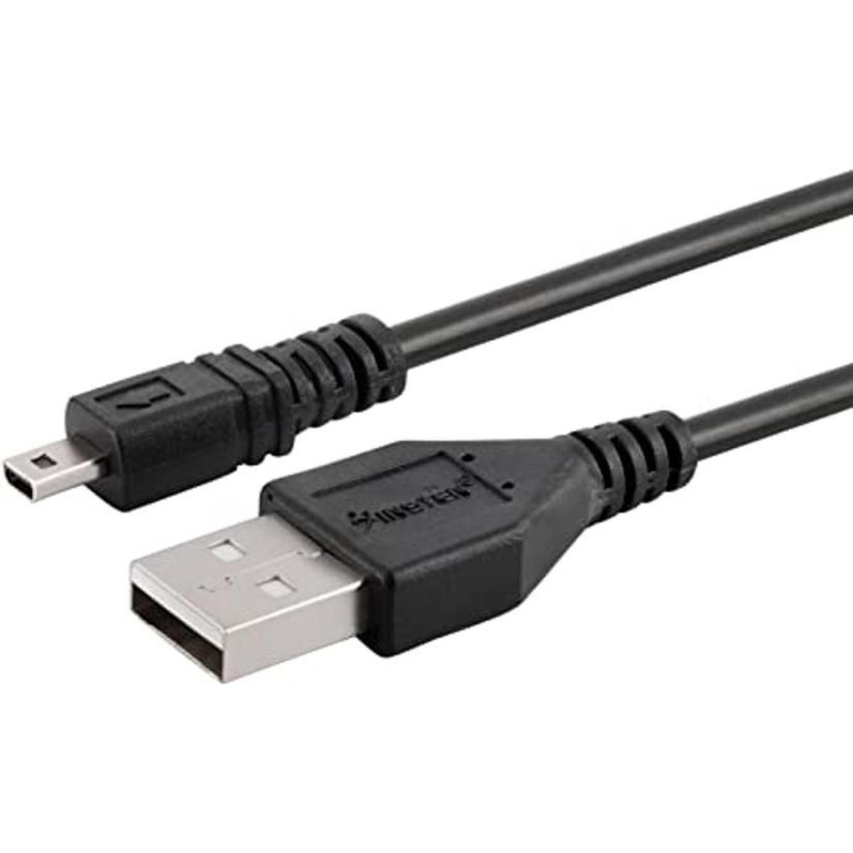 Cable USB 2.0 A a 8 pines Mini B