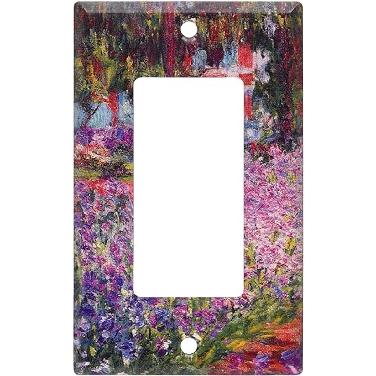 Placa de interruptor de jardín Monet