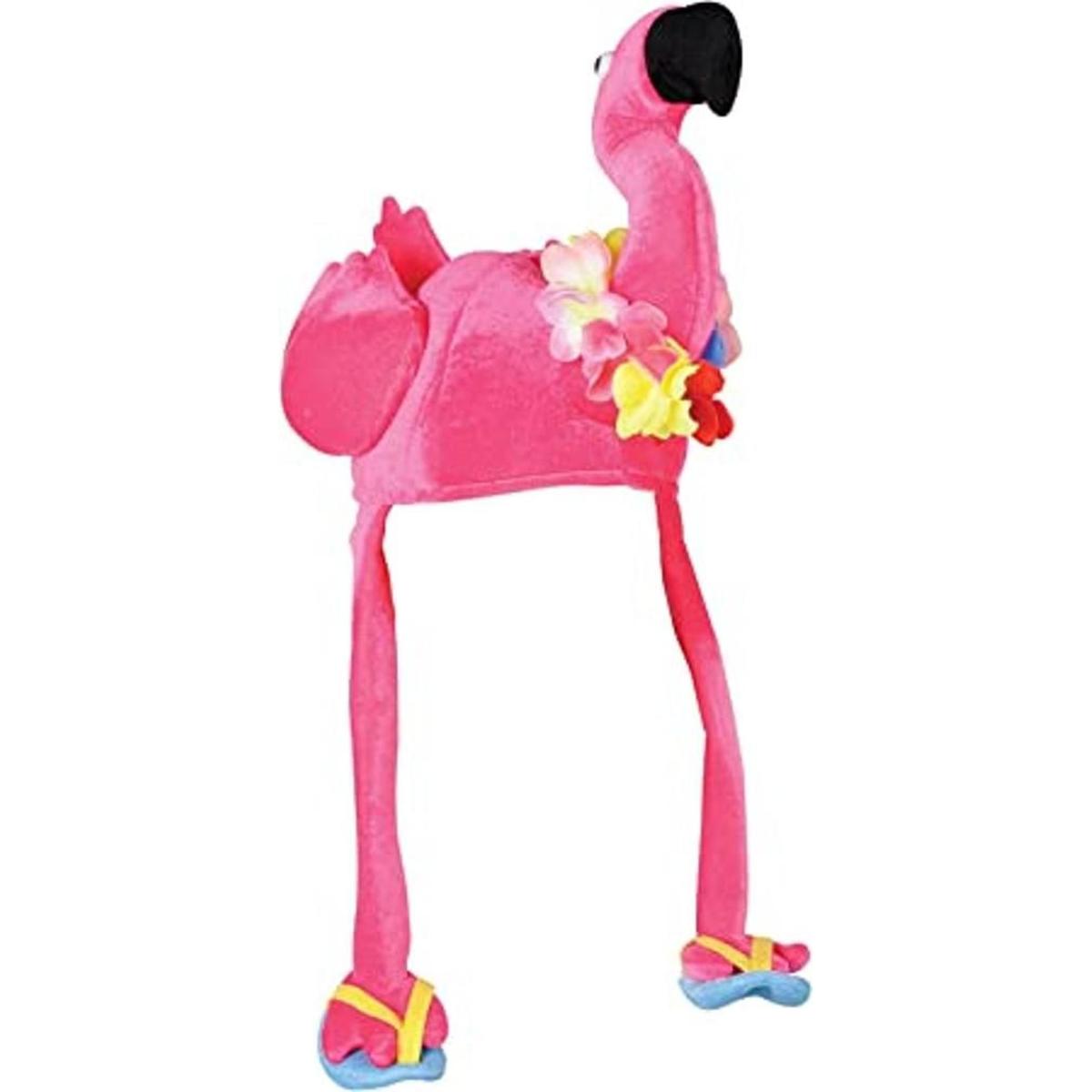 sombrero de flamenco rosa