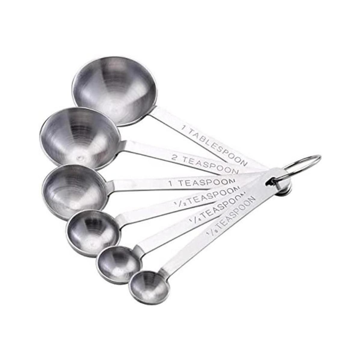 Juego de cucharas medidoras de acero inoxidable