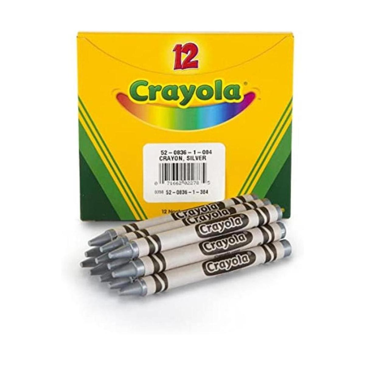 Crayones Crayola plateados