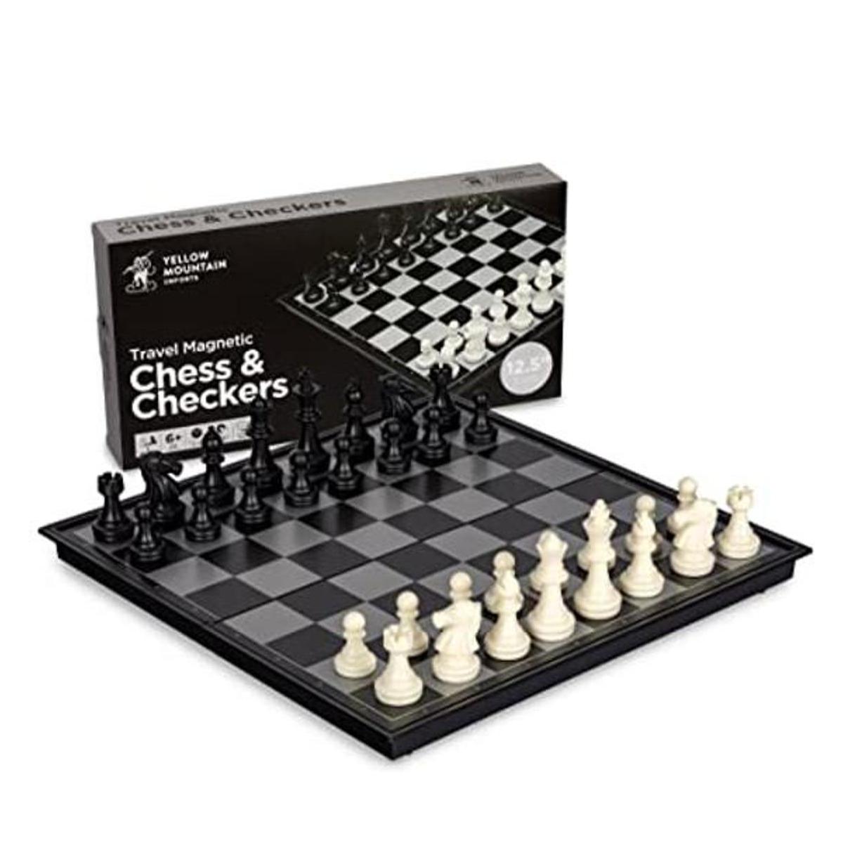 Juego de ajedrez magnético 2 en 1