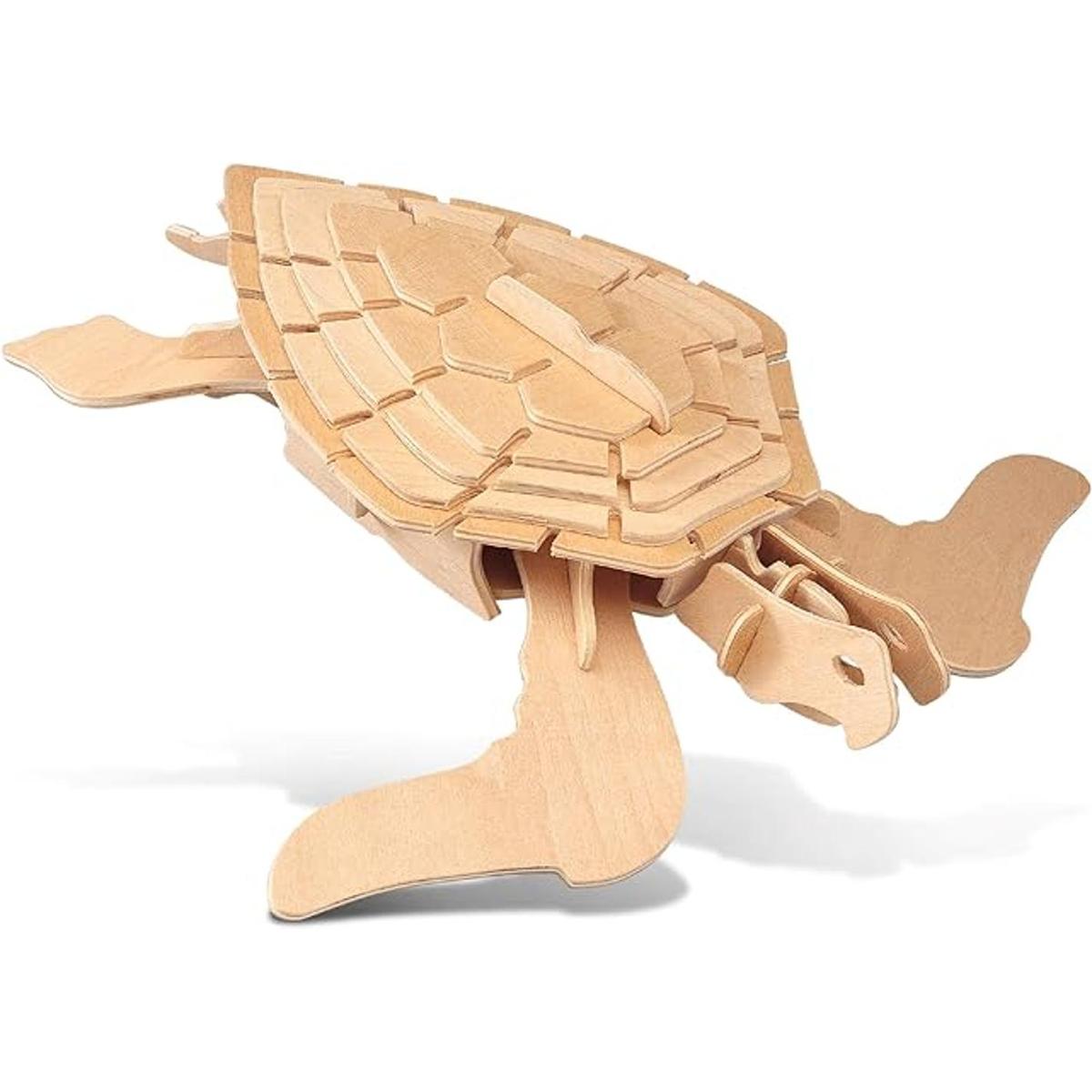 Puzzled Puzzles 3D de madera natural