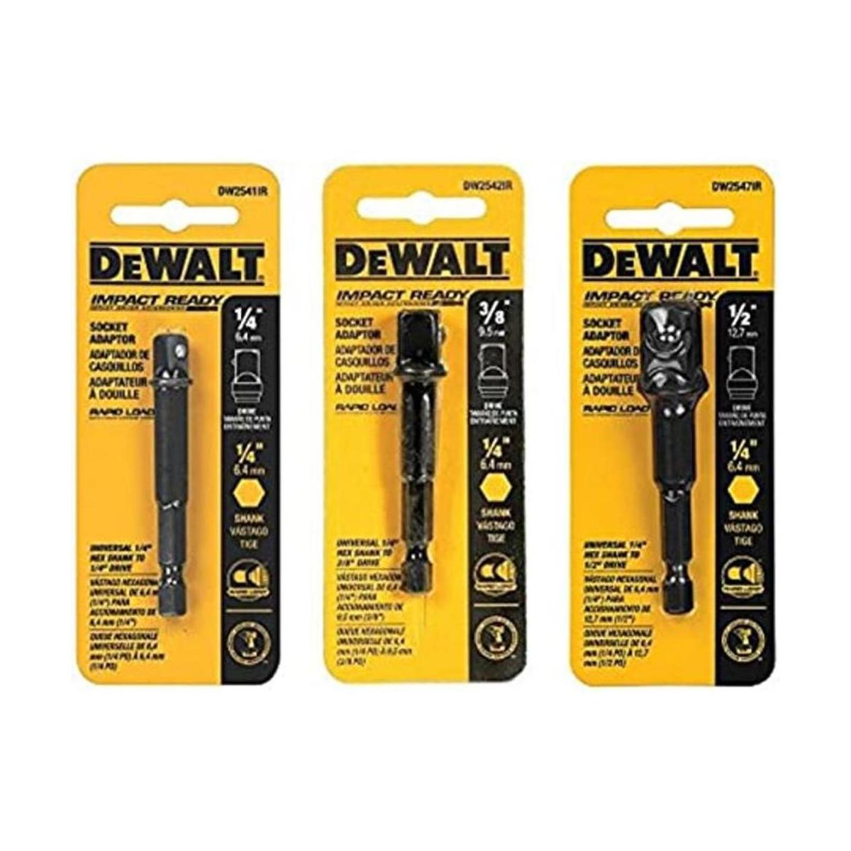 Juego de adaptadores de enchufe DeWalt