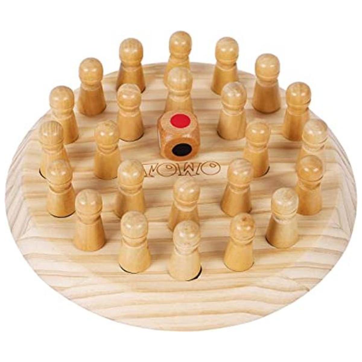 Juegos de memoria de madera para niños y adultos