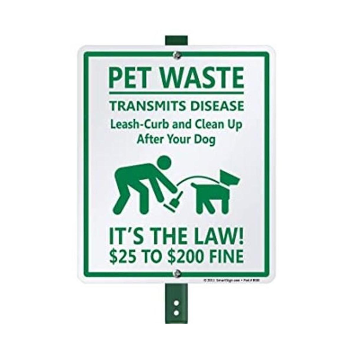 SmartSign Pet Waste Controller