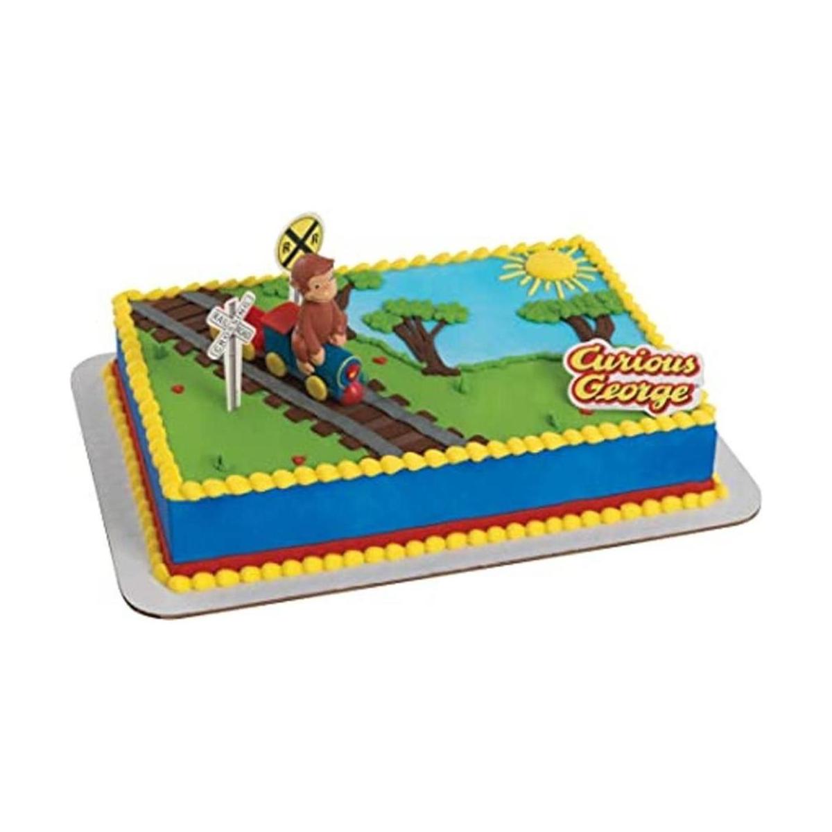 Curious George Train Juego de 4 piezas
