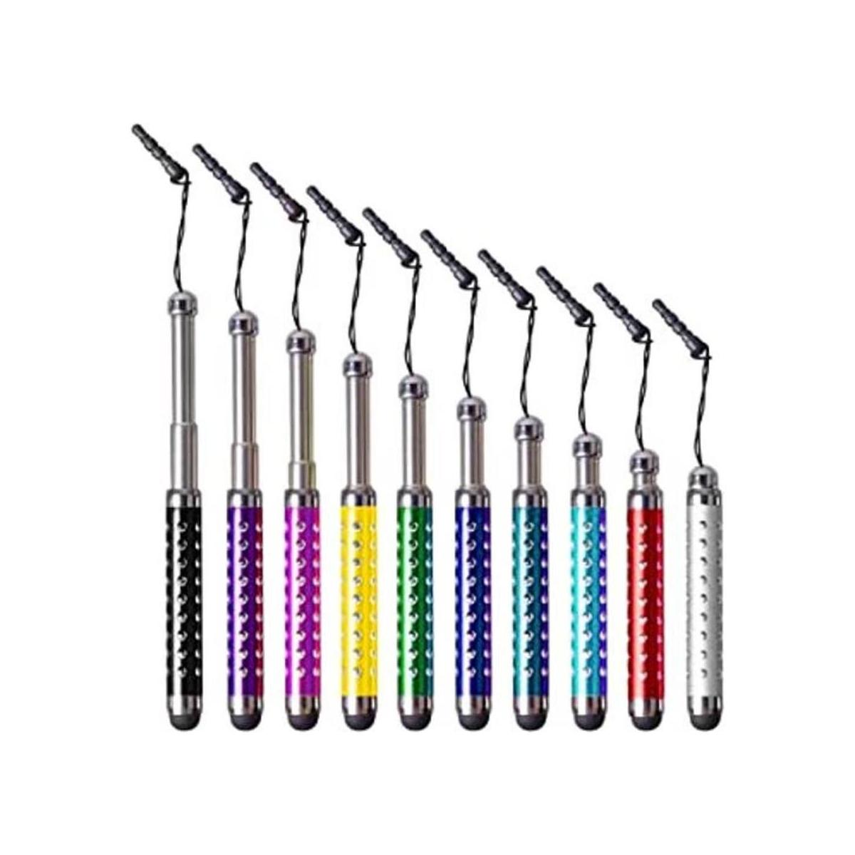 bolígrafos retráctiles brillantes