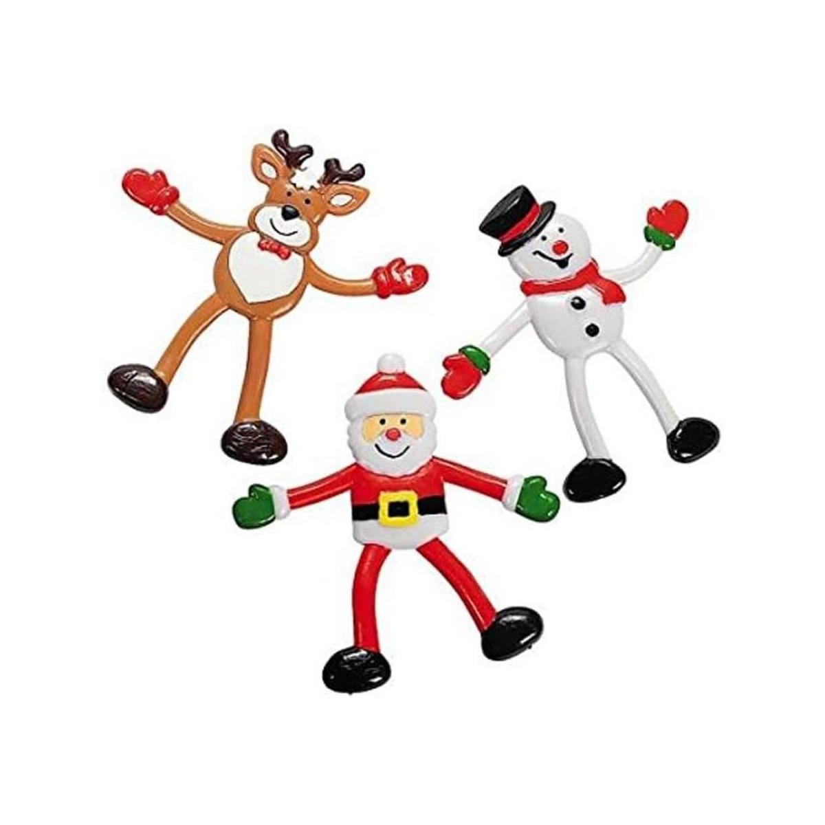 Personajes navideños flexibles