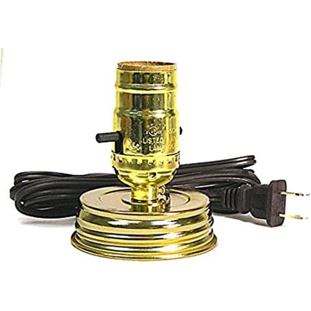 kit de lámpara de tarro de Mason