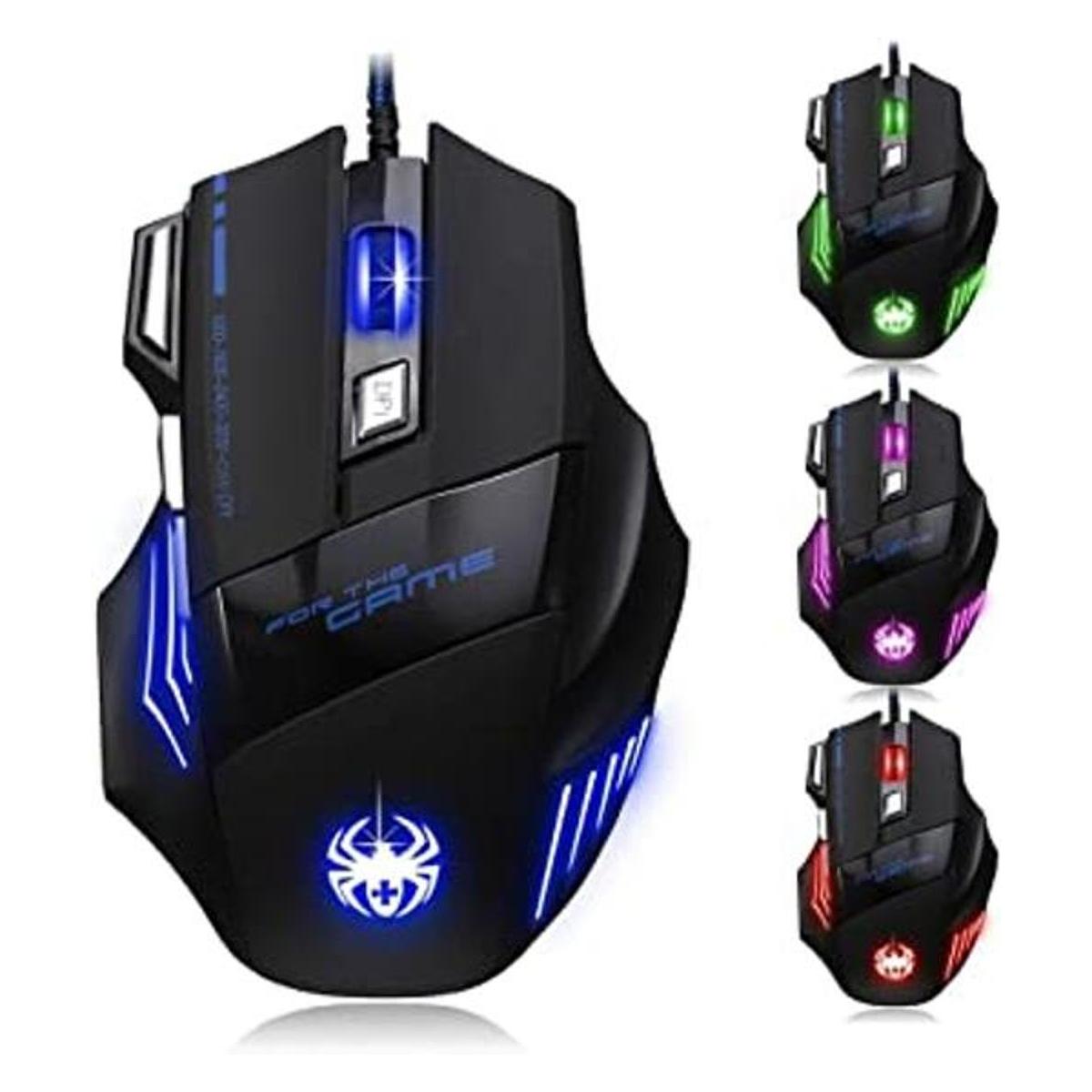 Zelotes AFUNTANegro T80 Ratones de videojuegos