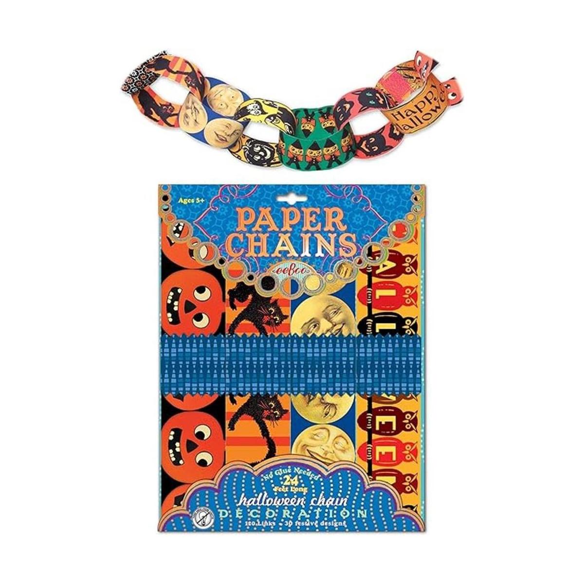 Cadena de papel de Halloween