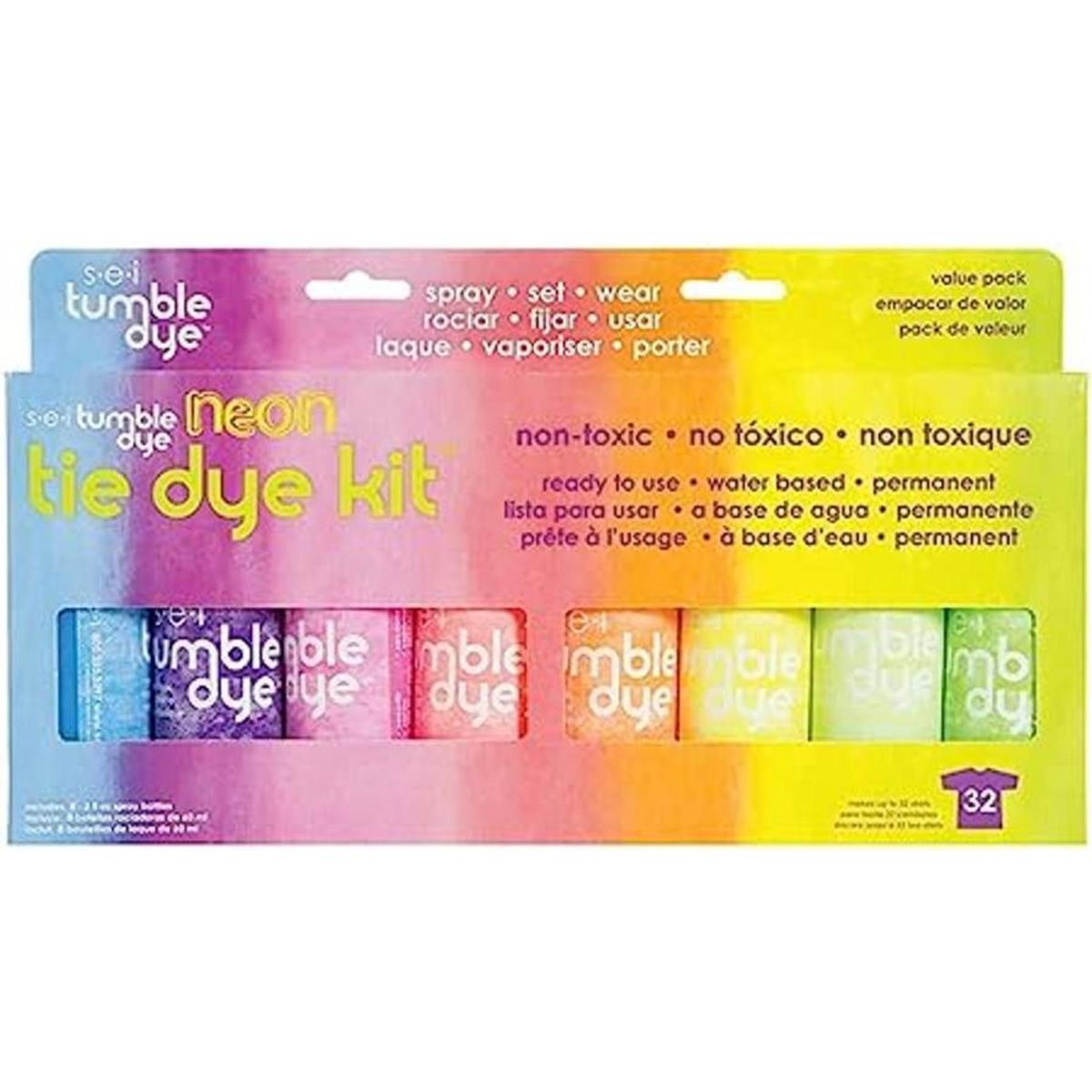 Kit de teñido anudado neón