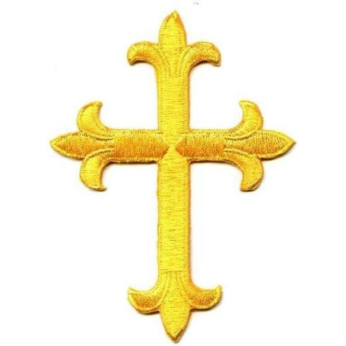 Parche bordado religioso