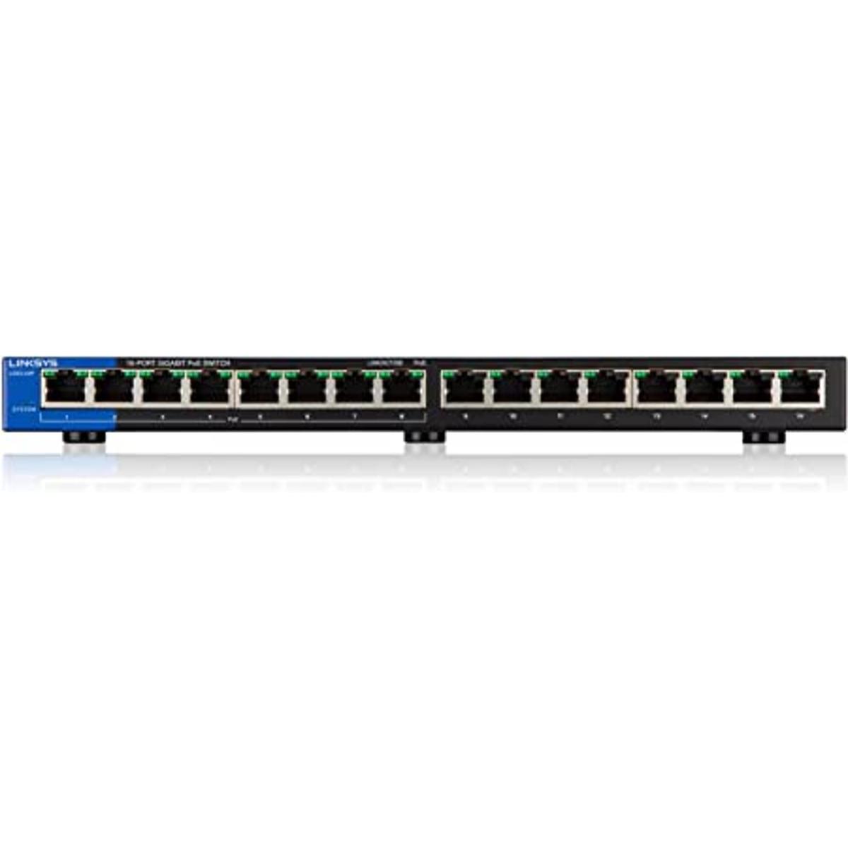 Interruptor Linksys de 8 puertos Desktop Gigabit PoE