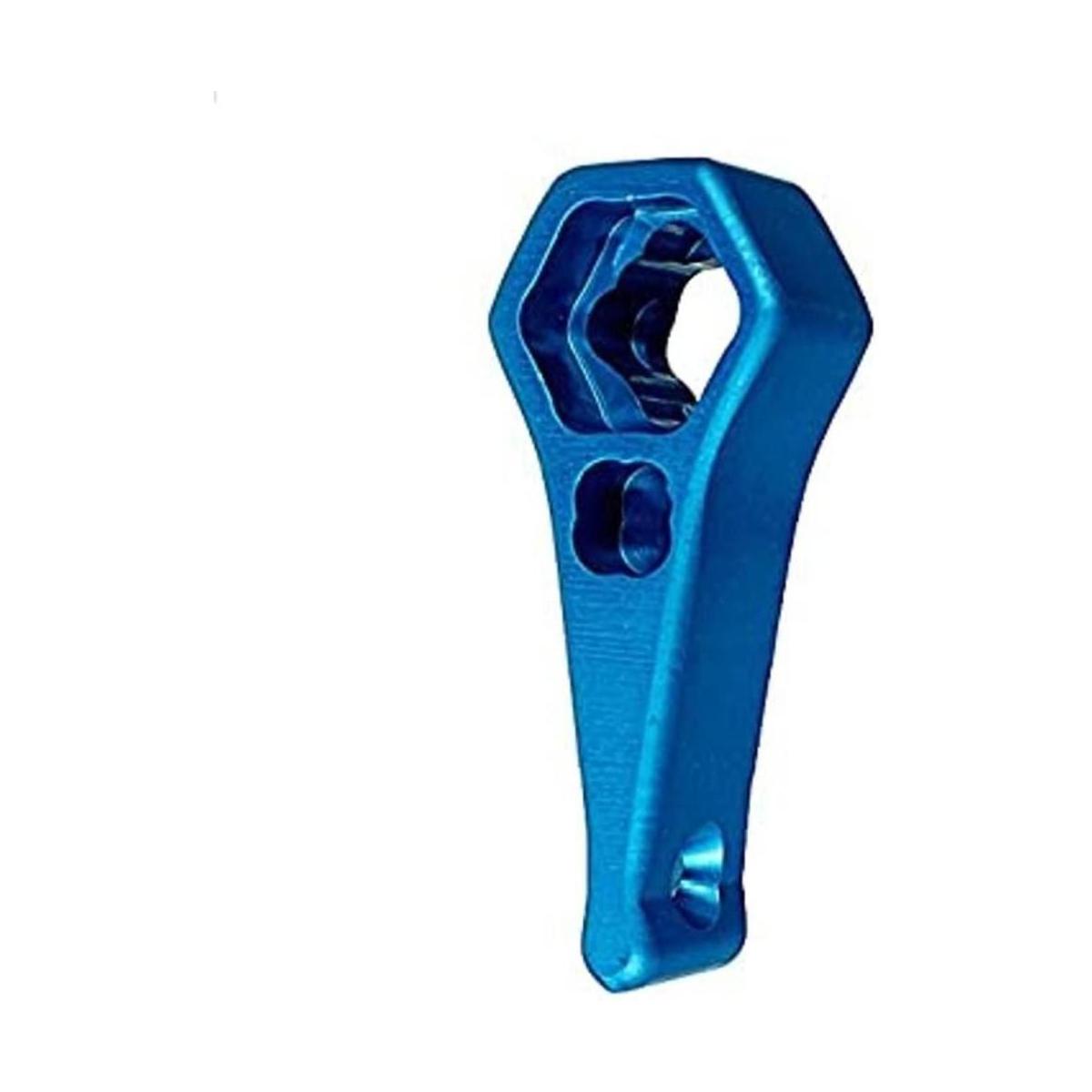 Llave combinada azul