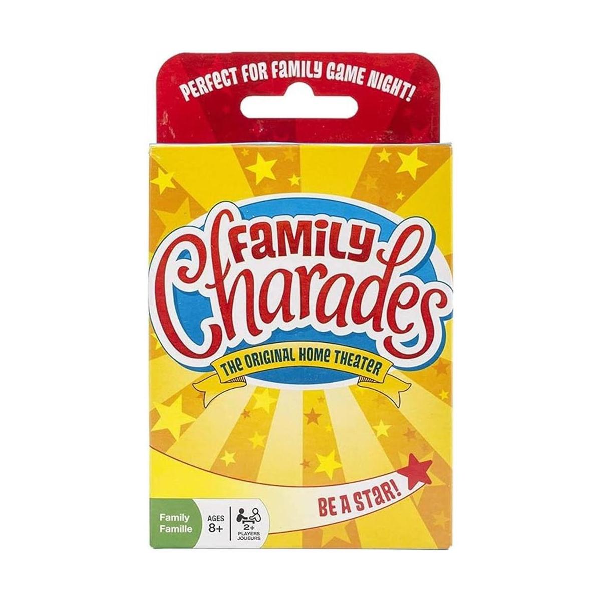 Juego de cartas de charadas familiares