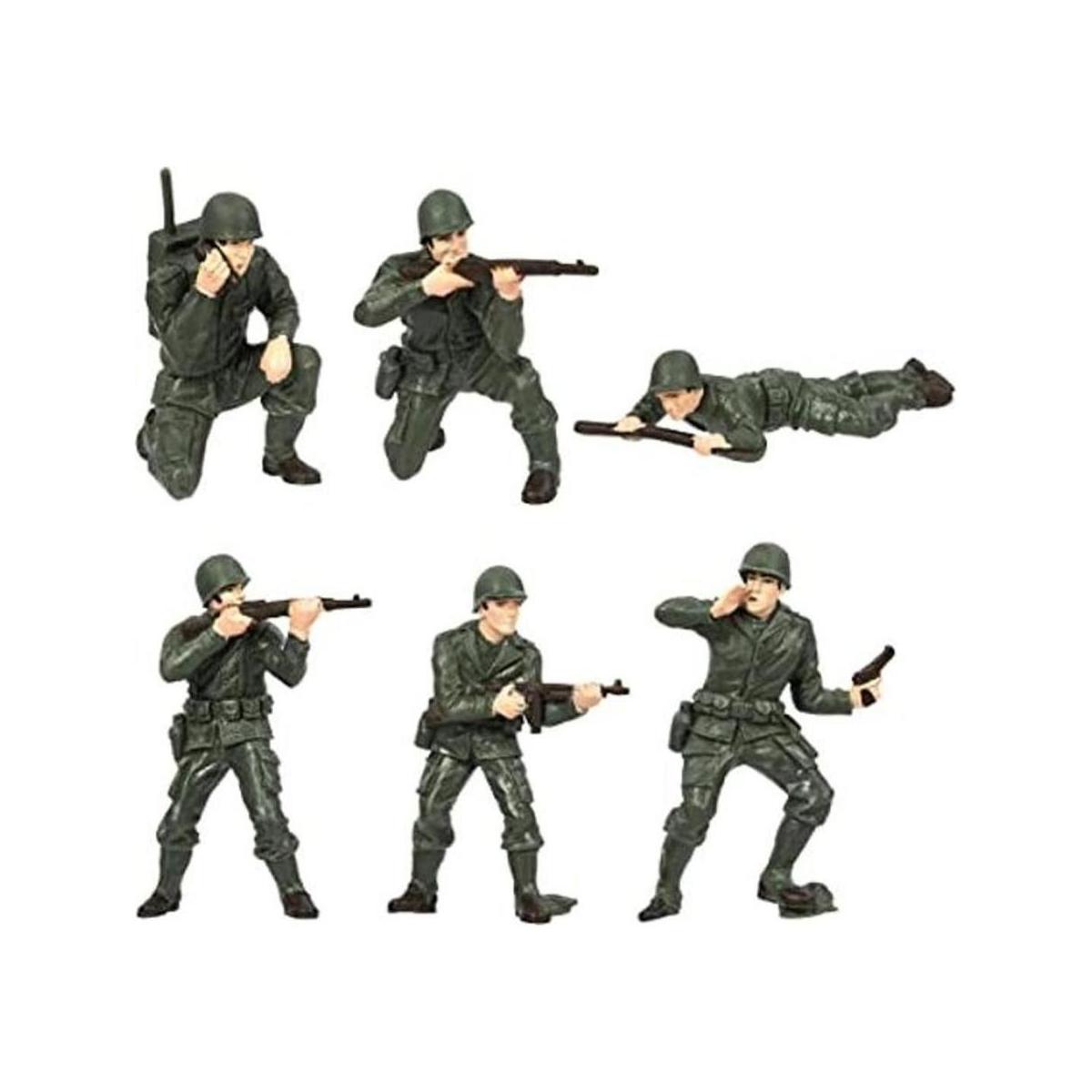 Figuras de soldados americanos de la Segunda Guerra Mundial