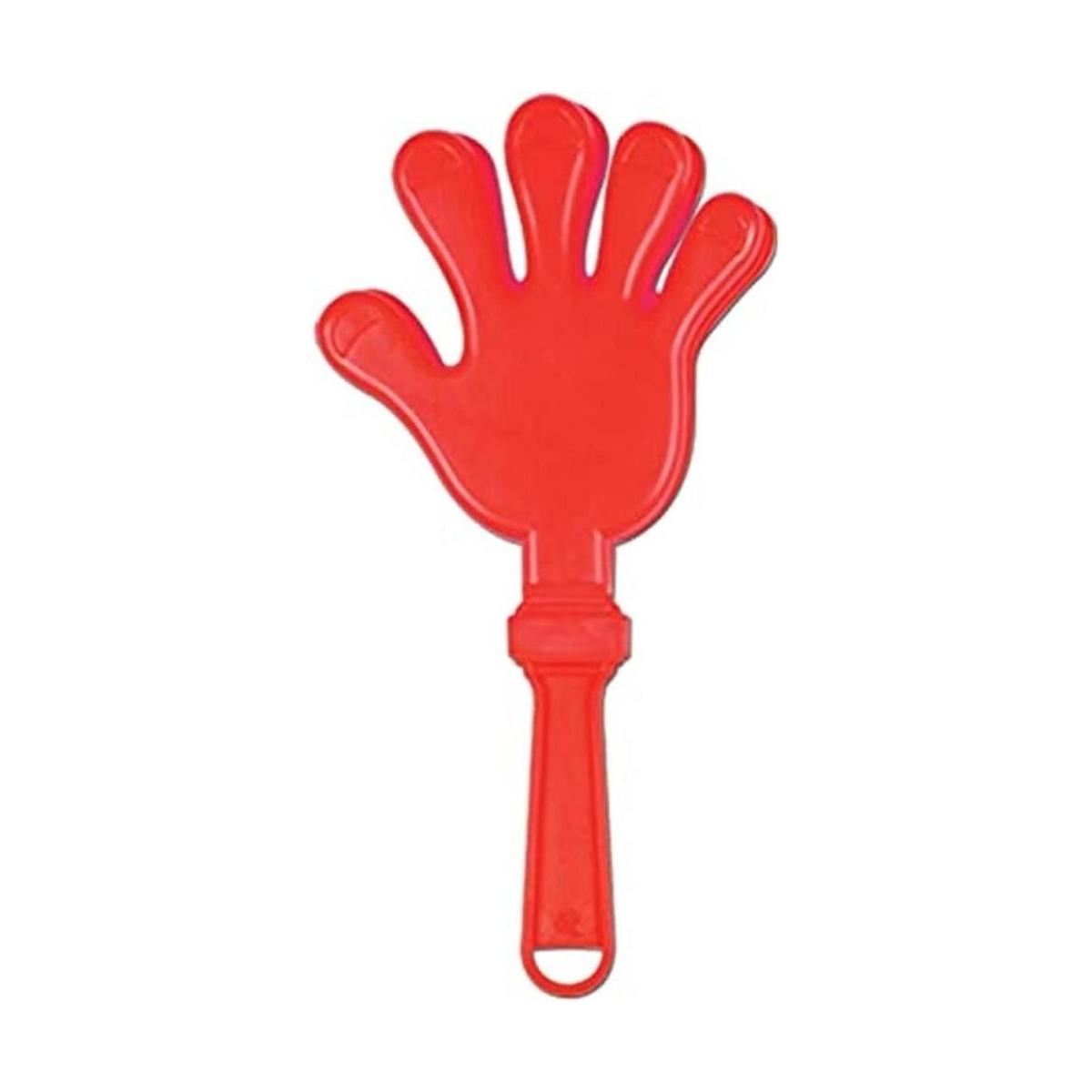 Beistle 12Pack mano clappers, Rojo