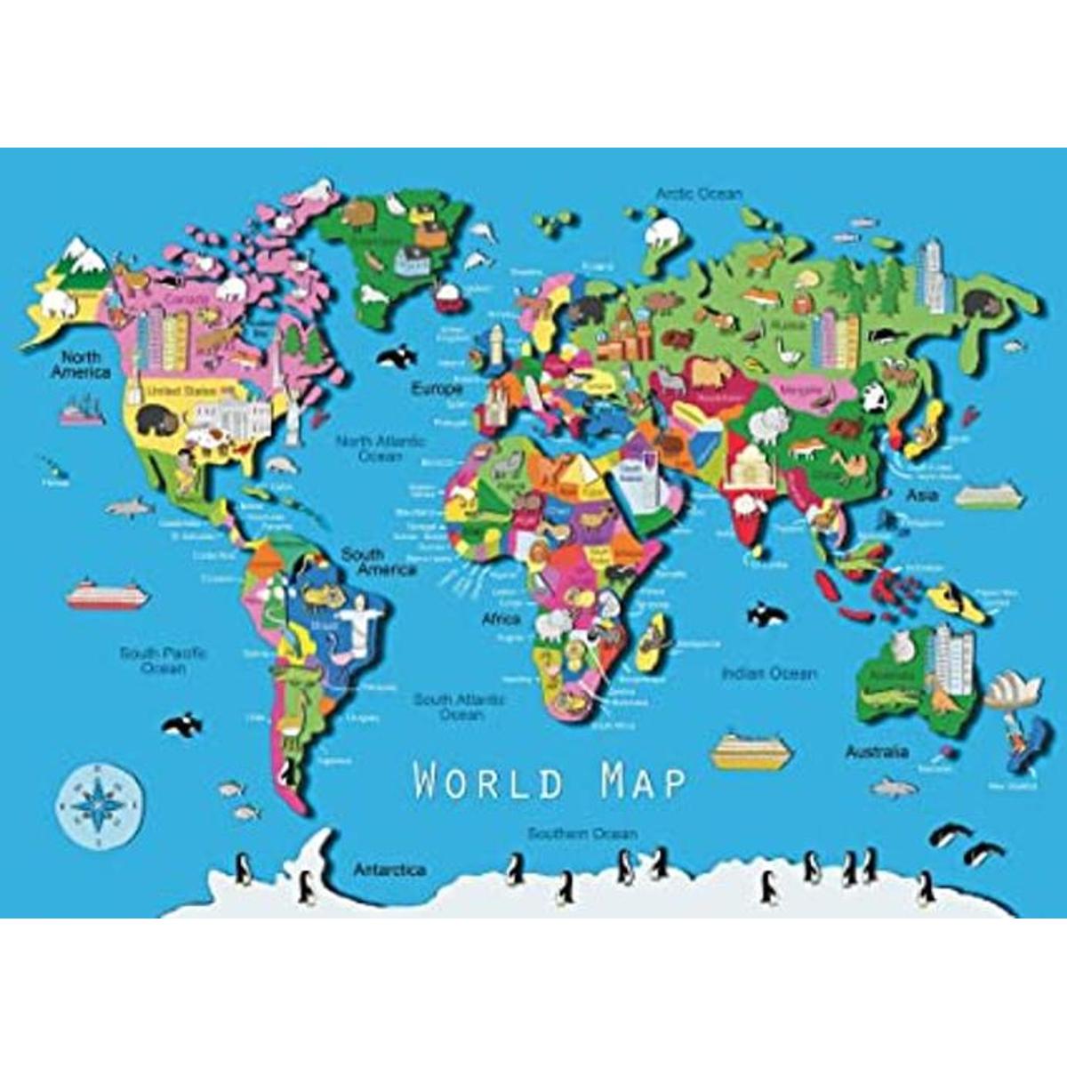 Rompecabezas de Ravensburger - Mapa del Mundo