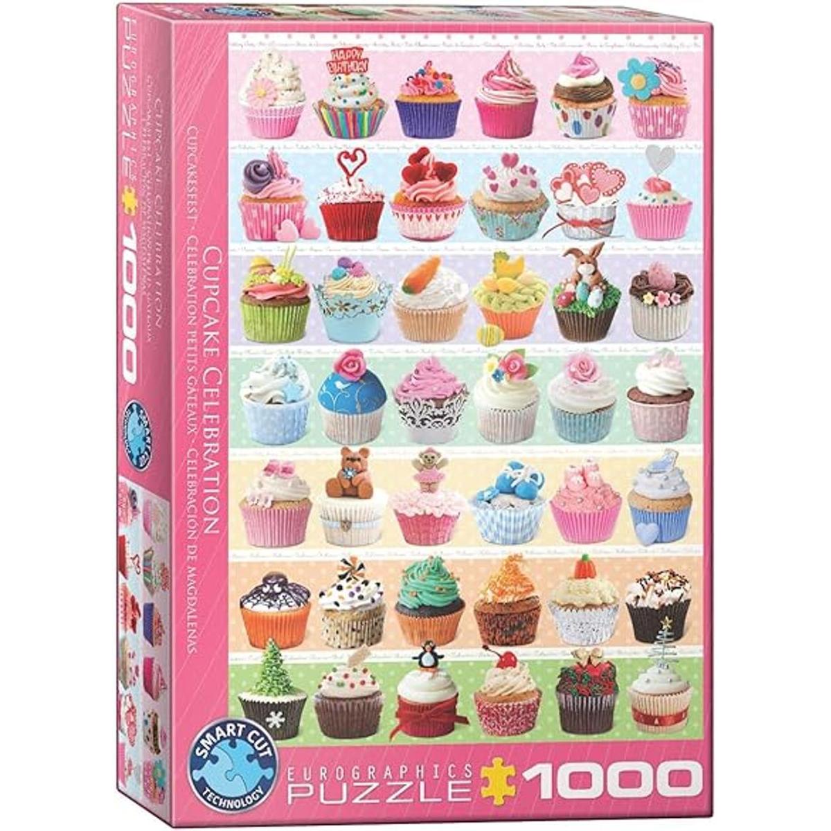 Rompecabezas de celebración de cupcakes 1000 piezas