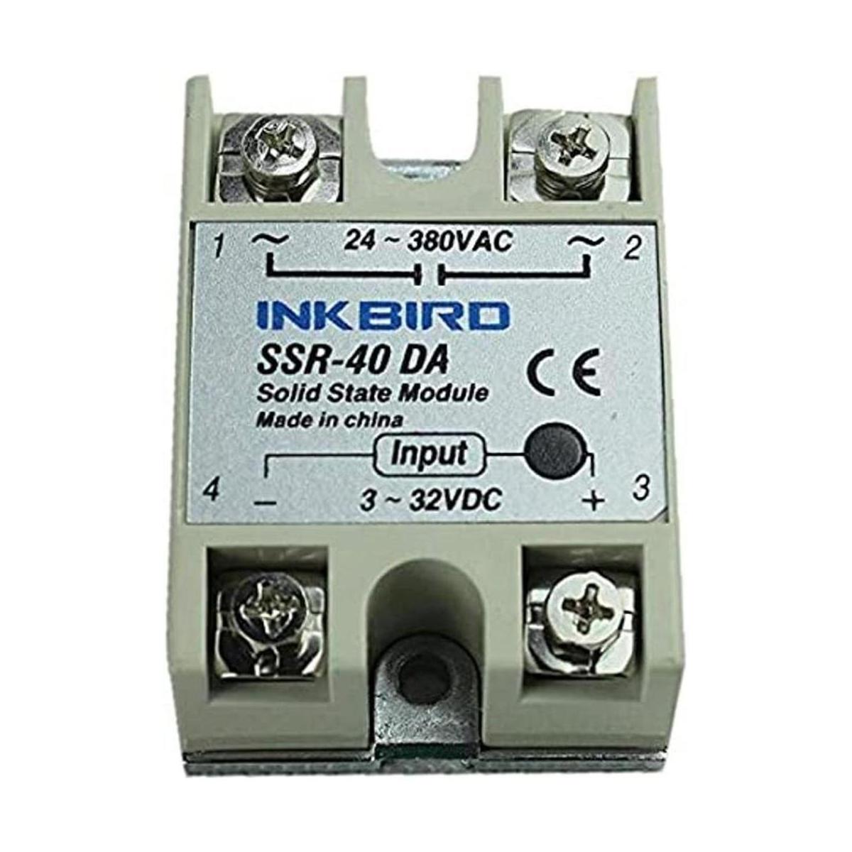 Inkbird Relé de estado sólido SSR SSR 40DA