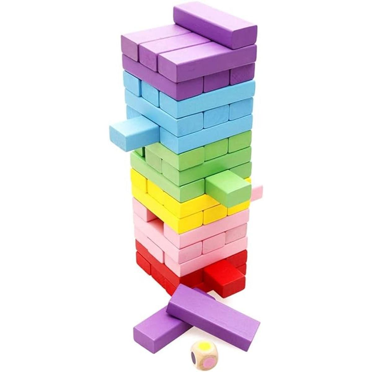 Juego de mesa de bloques de madera para niños