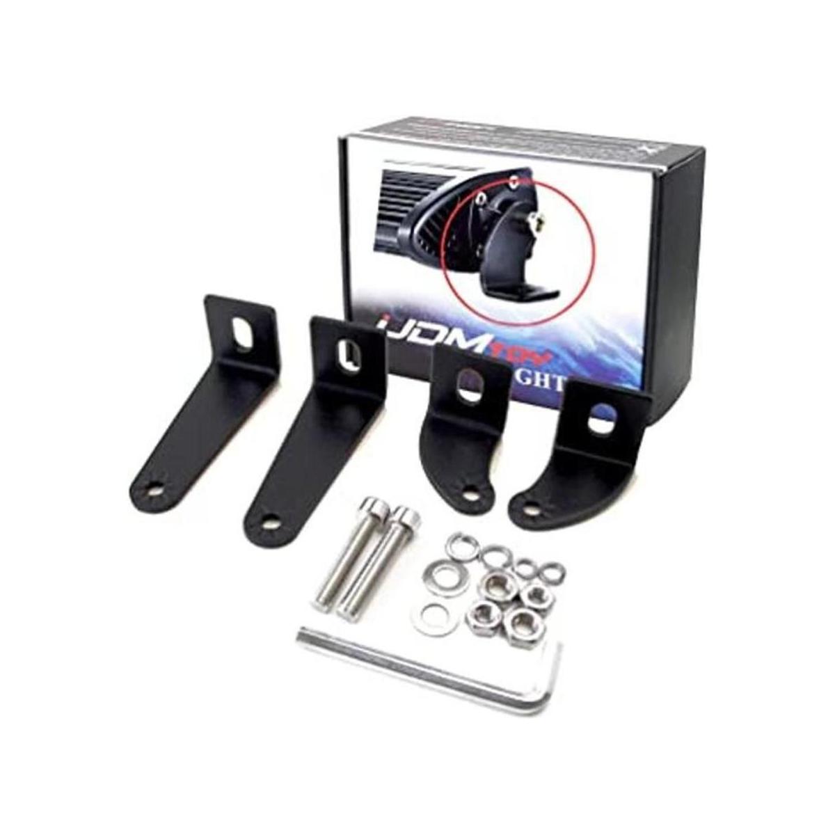 soportes laterales para montaje de barra de luz LED