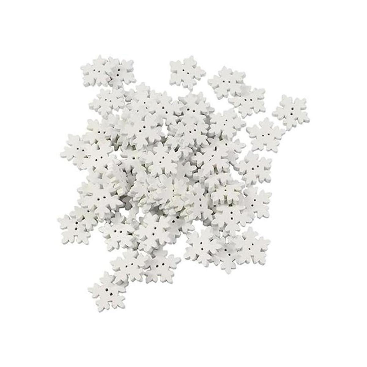 Botones de copo de nieve