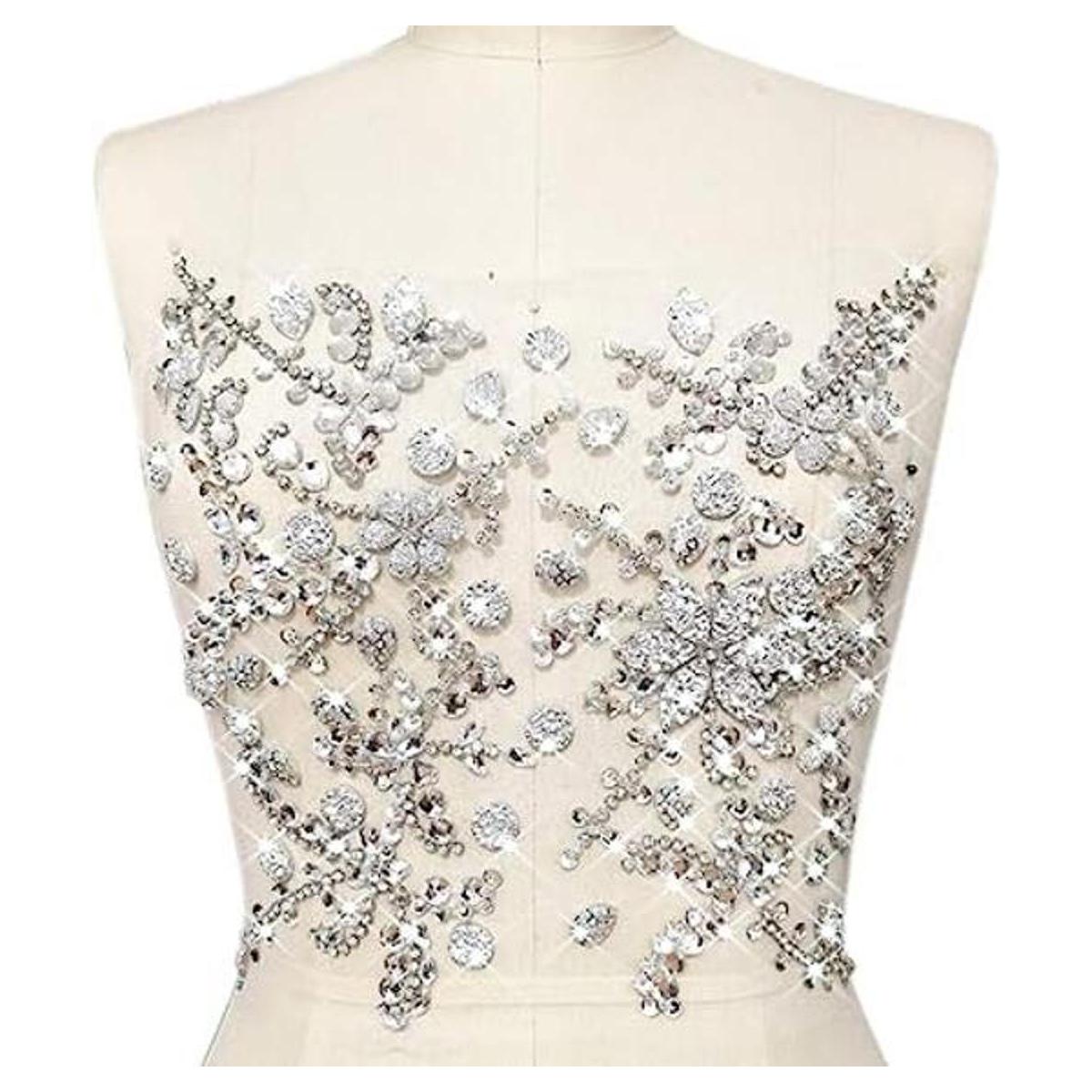 apliques de flores con cuentas
