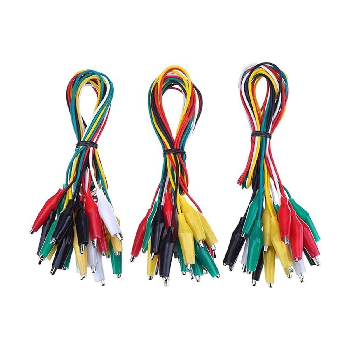 Juego de cables de prueba con pinzas de cocodrilo