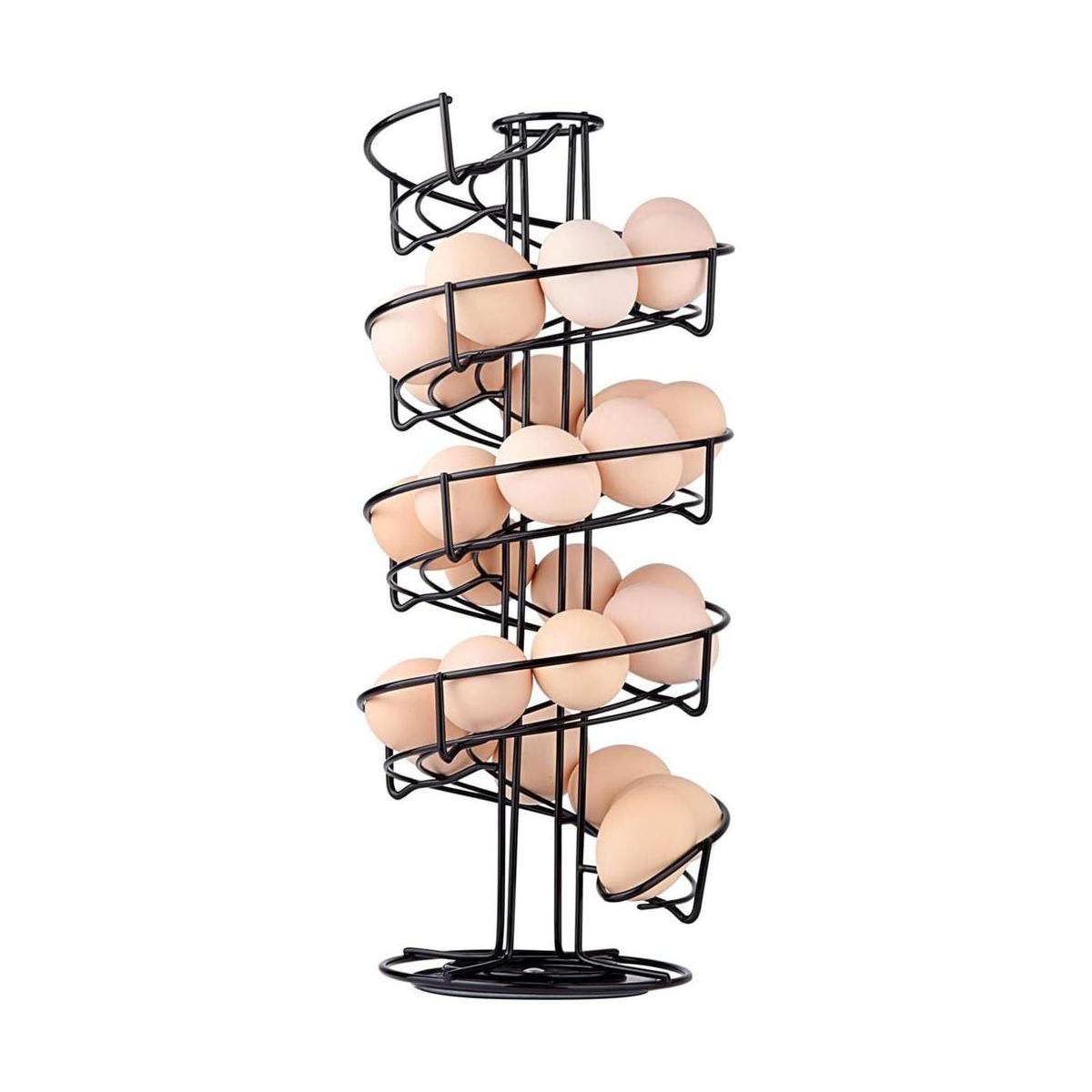 soporte de acero inoxidable para huevos