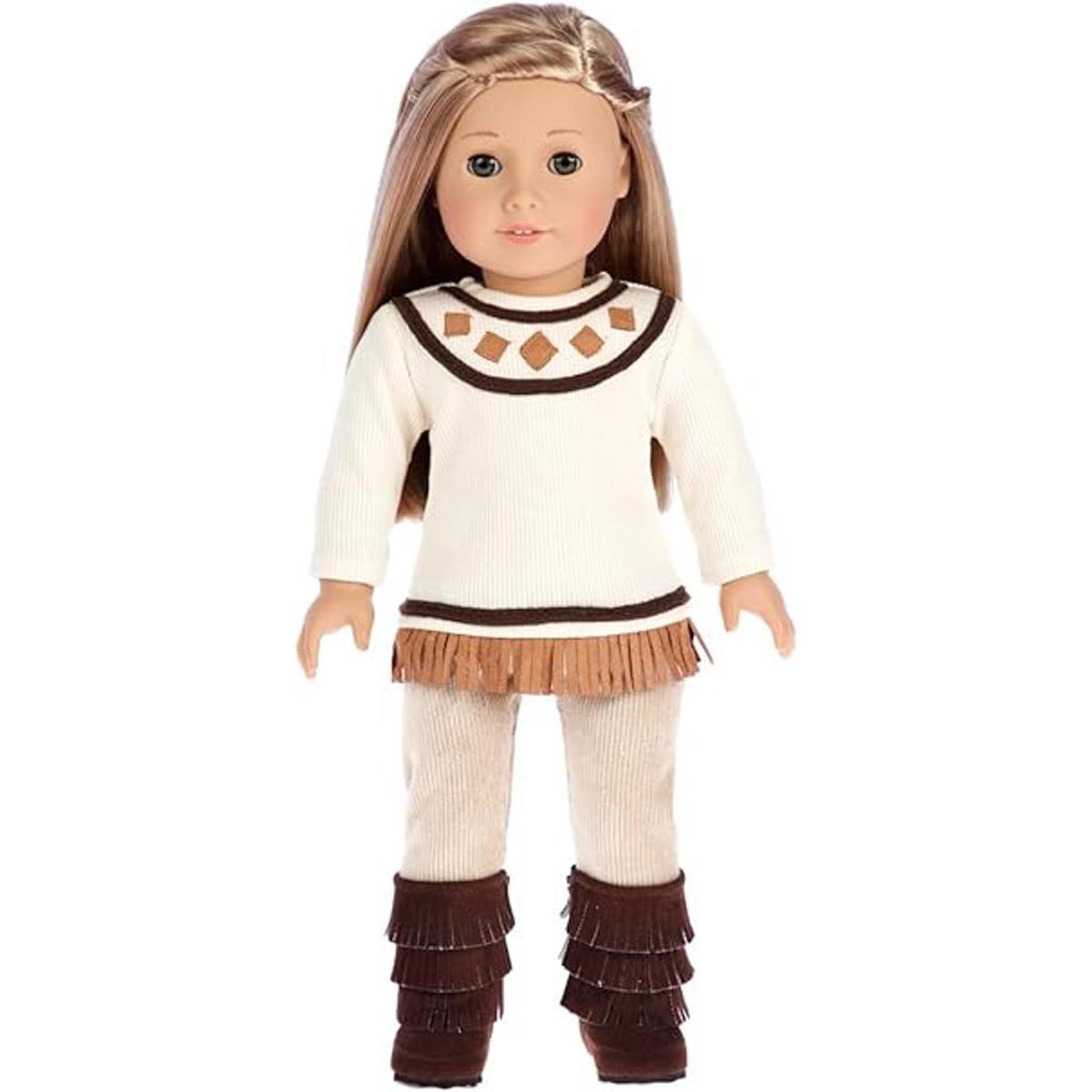 Traje de Pocahontas para muñecas 18 pulgadas